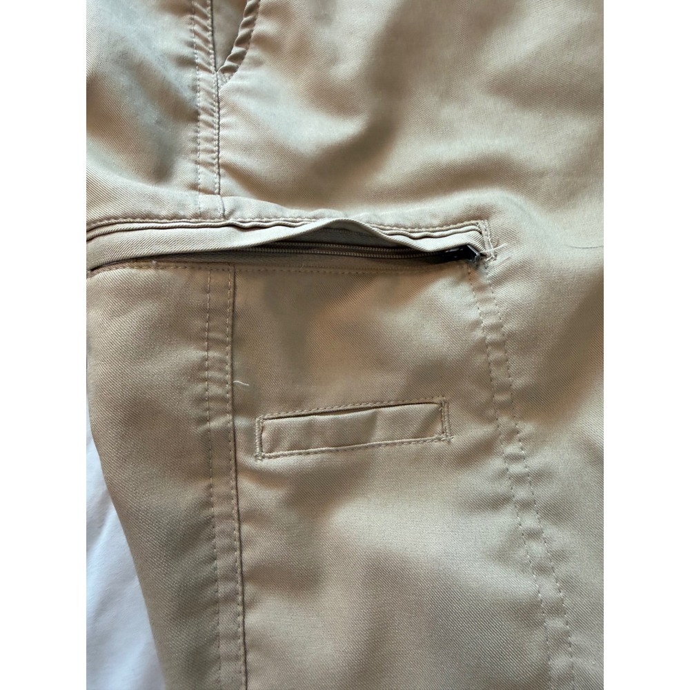 George Mens Cargo Shorts Beige Stretch Performance Utility Pockets‎ 42 GE20109 - Picture 7 of 11
